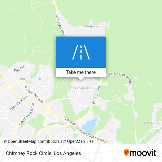 Mapa de Chimney Rock Circle