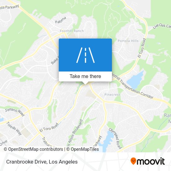 Mapa de Cranbrooke Drive