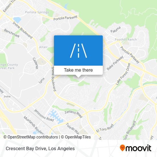 Crescent Bay Drive map