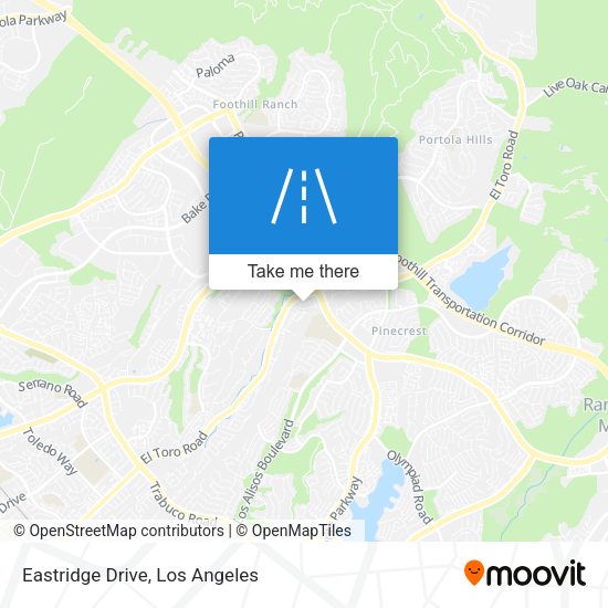 Mapa de Eastridge Drive