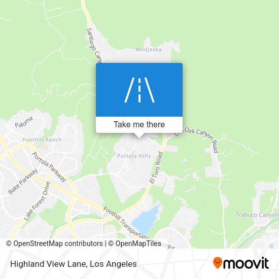 Highland View Lane map