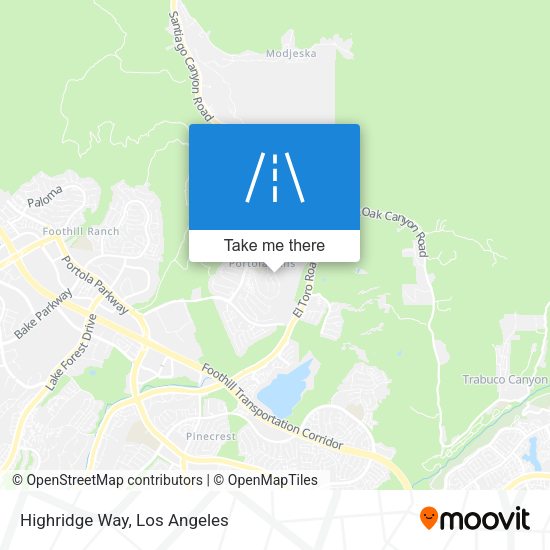 Mapa de Highridge Way