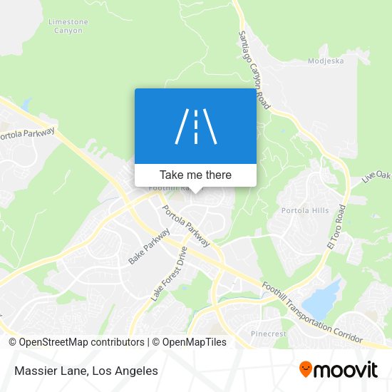 Mapa de Massier Lane