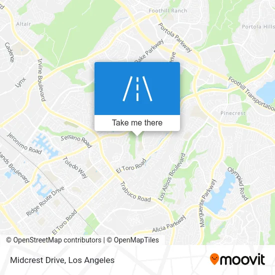 Midcrest Drive map