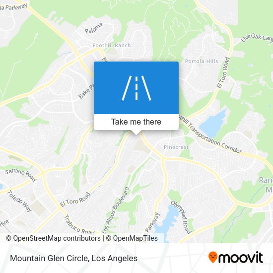 Mountain Glen Circle map