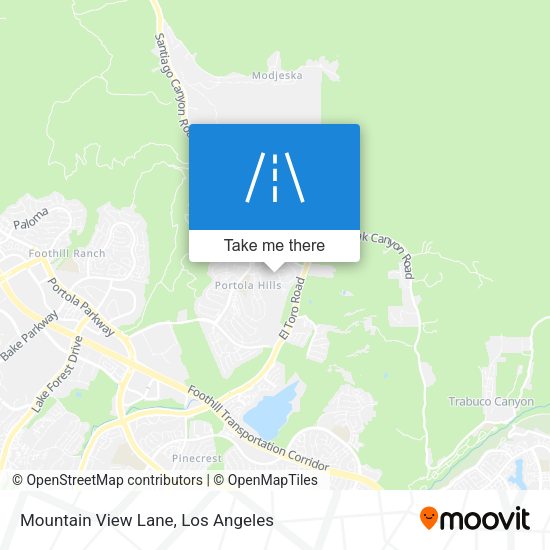 Mountain View Lane map