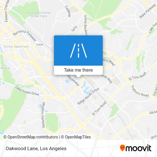 Mapa de Oakwood Lane