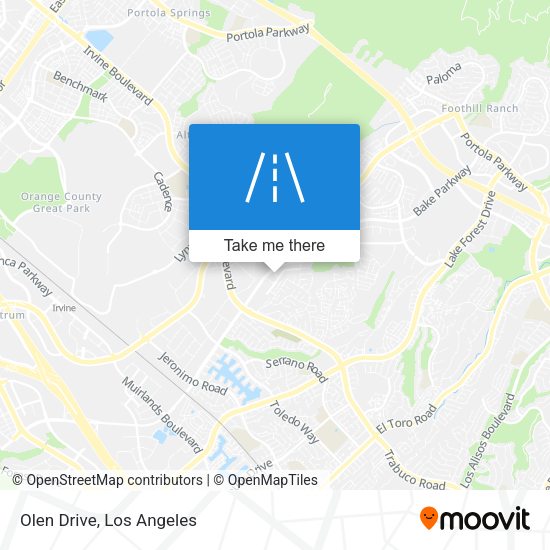 Mapa de Olen Drive