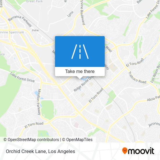 Orchid Creek Lane map