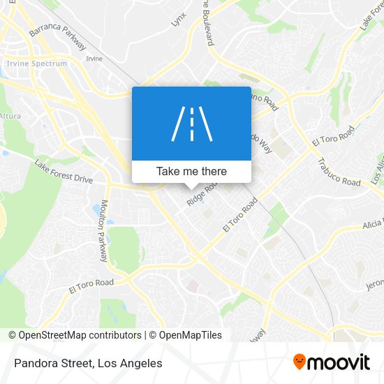 Mapa de Pandora Street