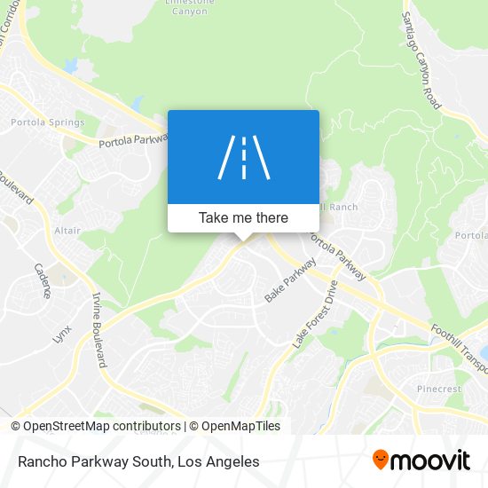 Rancho Parkway South map