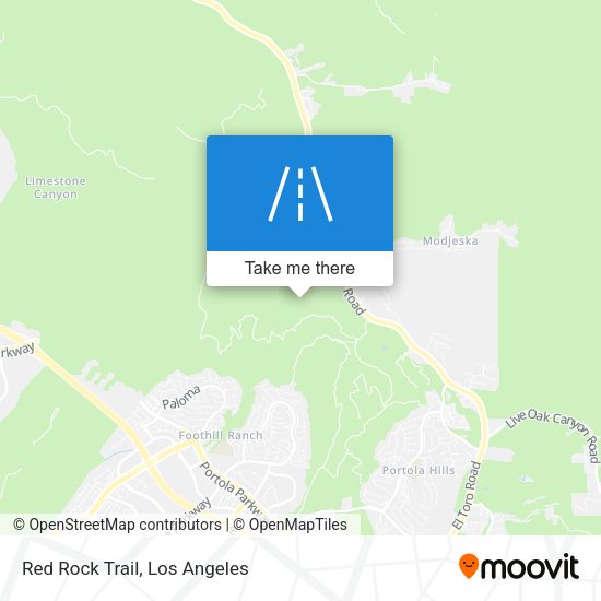 Mapa de Red Rock Trail