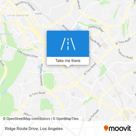 Mapa de Ridge Route Drive