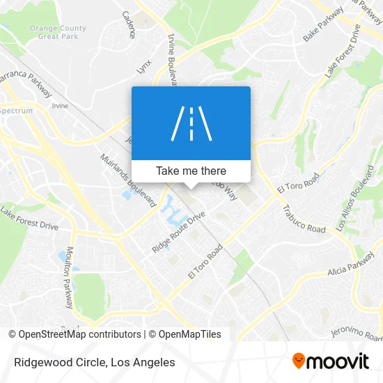 Ridgewood Circle map