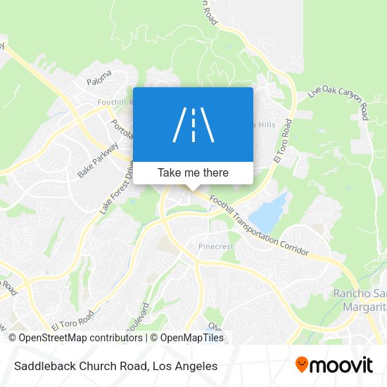 Saddleback Church Road map