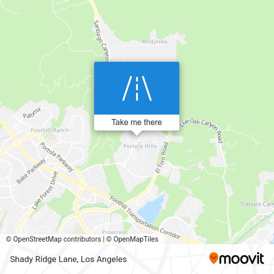 Mapa de Shady Ridge Lane
