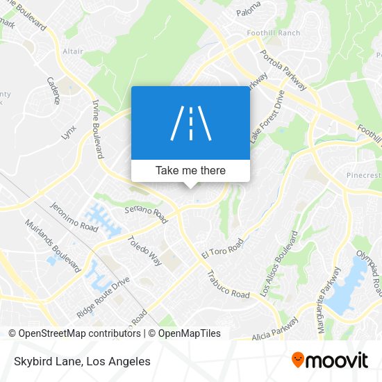 Mapa de Skybird Lane