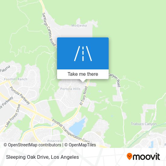 Mapa de Sleeping Oak Drive