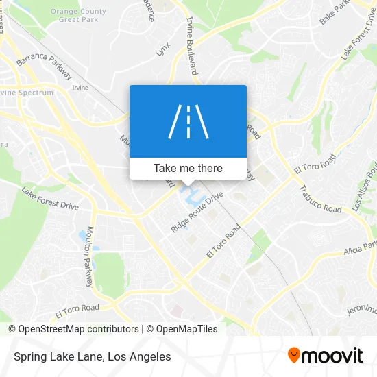 Spring Lake Lane map