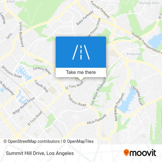 Summit Hill Drive map