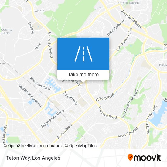 Mapa de Teton Way