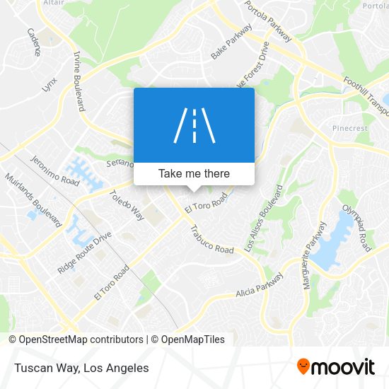 Mapa de Tuscan Way