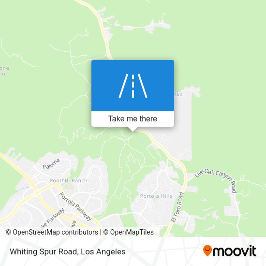 Mapa de Whiting Spur Road