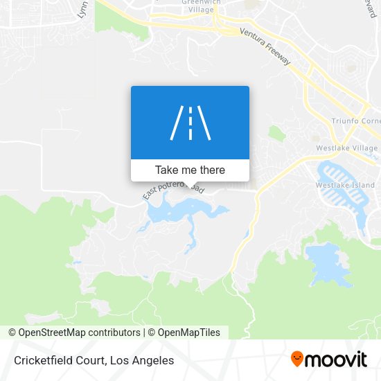 Cricketfield Court map