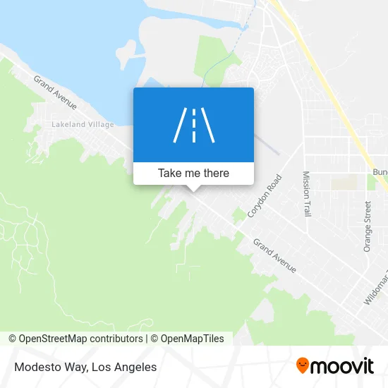 Modesto Way map
