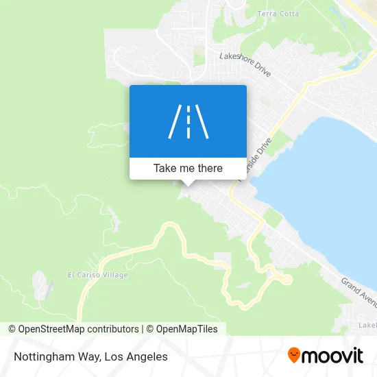Nottingham Way map
