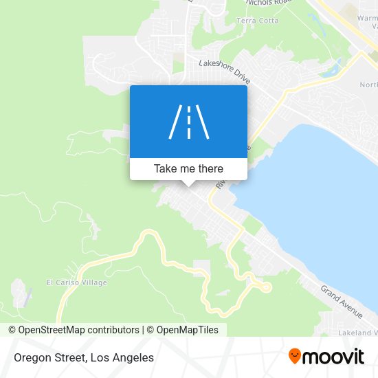 Oregon Street map