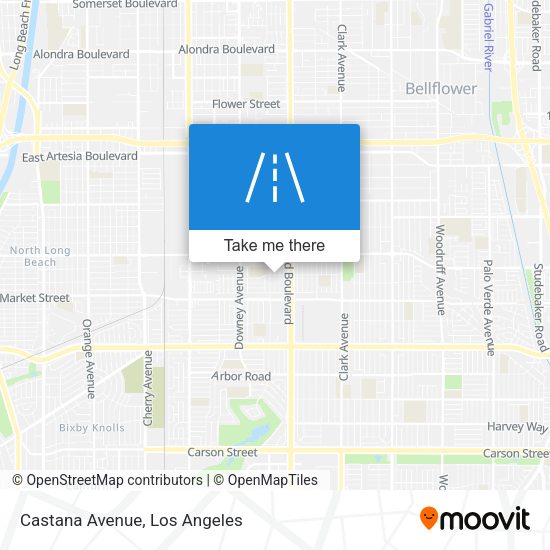 Mapa de Castana Avenue