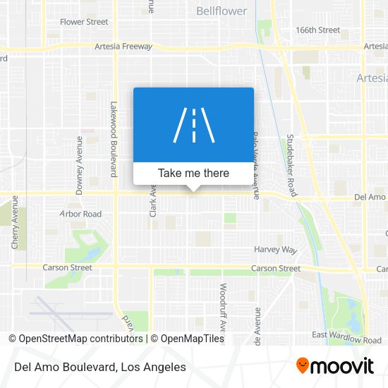 Mapa de Del Amo Boulevard