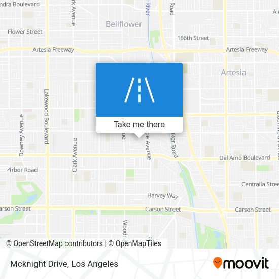 Mapa de Mcknight Drive