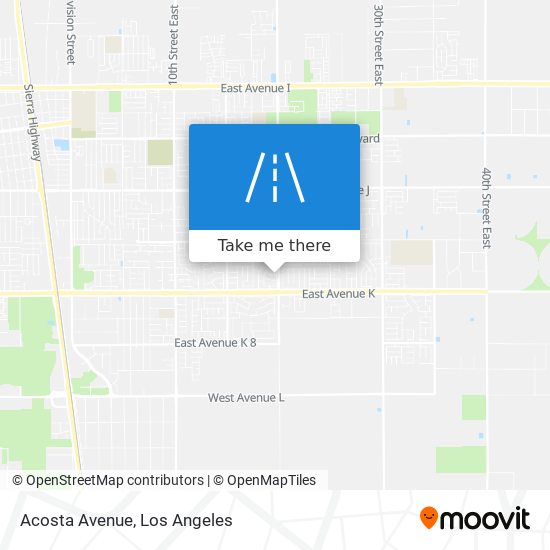 Acosta Avenue map