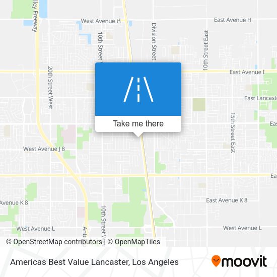 Americas Best Value Lancaster map