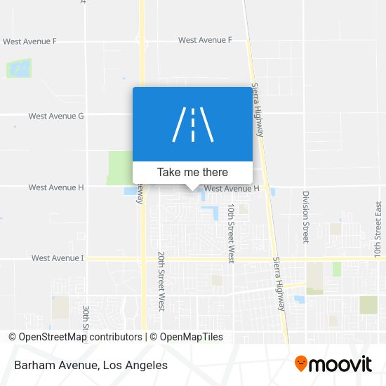 Mapa de Barham Avenue