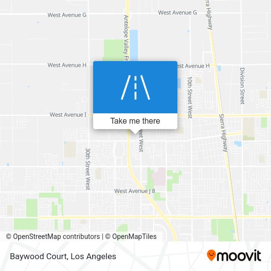 Mapa de Baywood Court