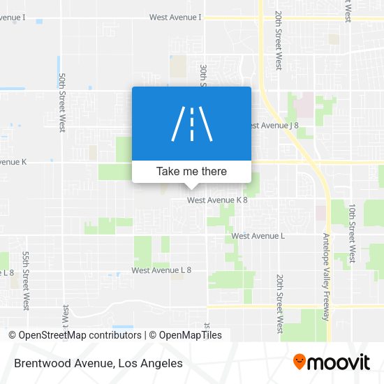 Brentwood Avenue map