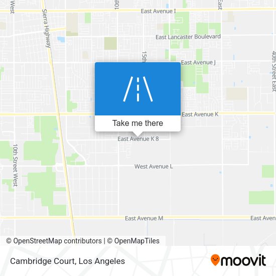 Mapa de Cambridge Court