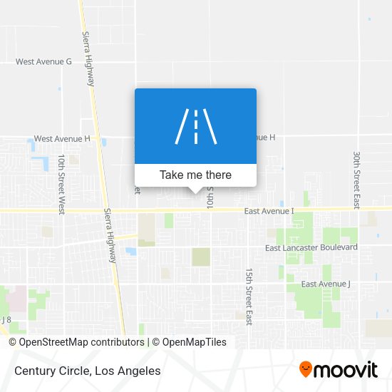 Mapa de Century Circle