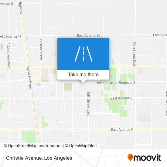 Mapa de Christie Avenue