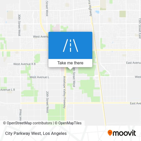 City Parkway West map