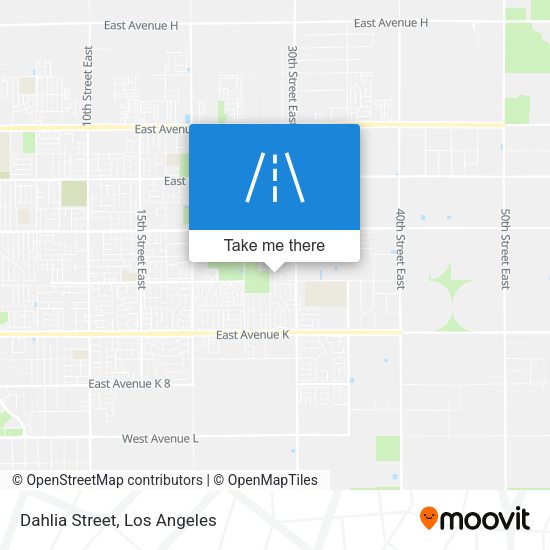 Mapa de Dahlia Street