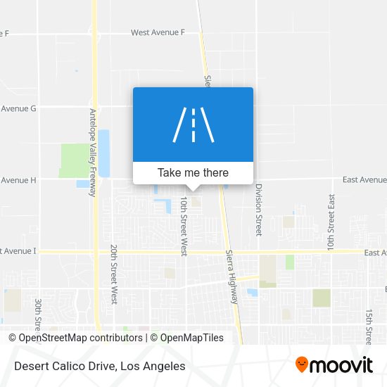 Desert Calico Drive map