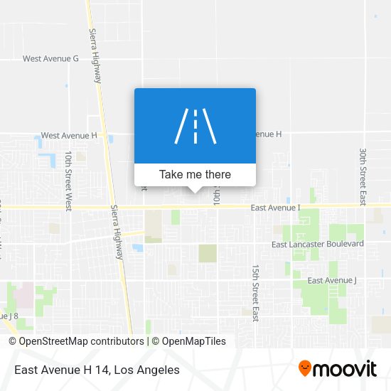 Mapa de East Avenue H 14