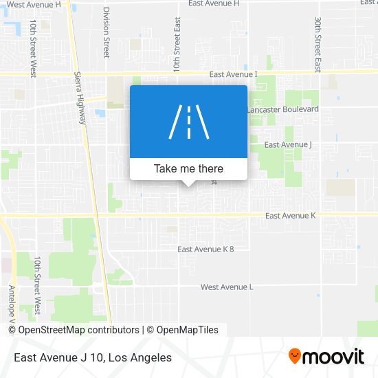 East Avenue J 10 map