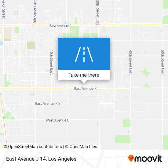 East Avenue J 14 map