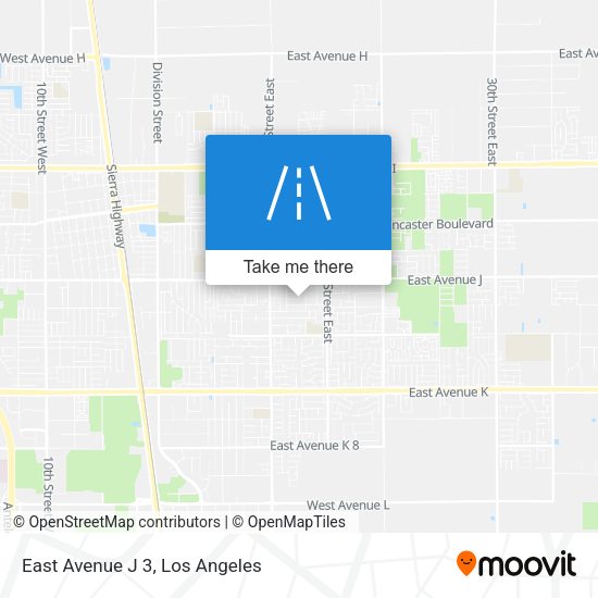 Mapa de East Avenue J 3