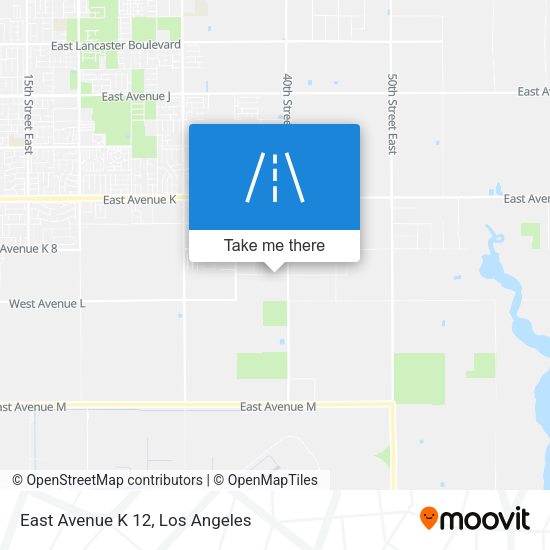 Mapa de East Avenue K 12